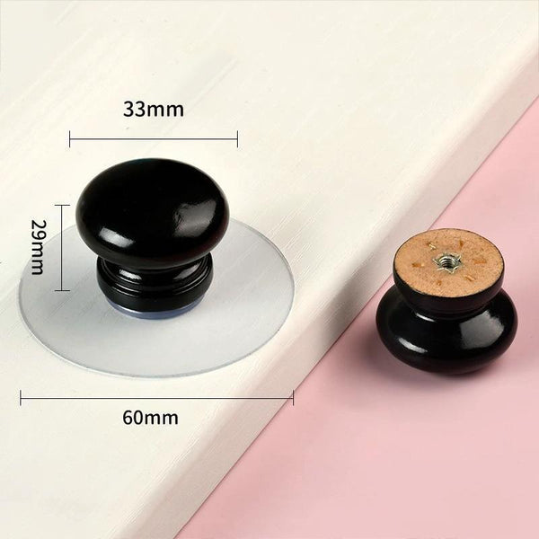 Hole-free Wardrobe Handles Drawer Glass Door Adhesive Household Round Handle, Spec: O
