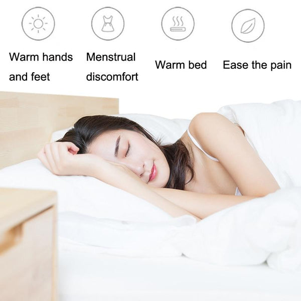 Silicone Microwave Oven Heating Water Injection Hand Bag, Color: Pink