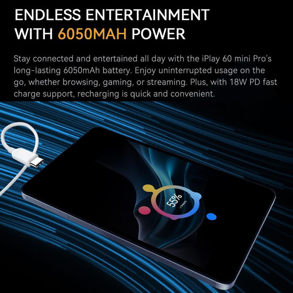 ALLDOCUBE iPlay 60 Mini Pro 4G LTE Tablet, 8GB+128GB, 8.4 inch Android 14 MTK Helio G99 Octa Core(Grey)