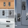 Multifunctional Children Window Safety Lock With Key Refrigerator Cabinet Lock Dual Purpose Limator(Black)