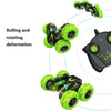 Double-Sided 360-Degree Lighting Stunt Car Climbing And Rolling Remote Control Off-Road Vehicle(Black Green)
