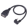 U-shaped Micro USB Male to USB 2.0 Female OTG Data Cable