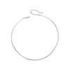 S925 Sterling Silver Platinum Plated Snake Bone Chain Basic Necklace(BSA008)
