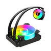 COOLMOON RGB120 5V ARGB Integrated Single Row Multi-Platform CPU Cooler(Black)