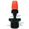 20pcs TF-118 Gardening Irrigation Drip Irrigation System Set Accessories Four Base Spray Head (Orange)