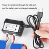 One-To-Two 7.4V Lithium Battery Overcharge Protection USB Charger With Light(XH-3P Plug)