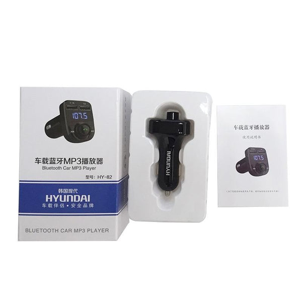 HY82 Car MP3 Bluetooth Receiver Dual USB Car Charger, Specification: Regular Version