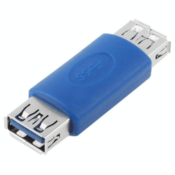 Super Speed USB 3.0 AF to AF Cable Adapter (Blue)