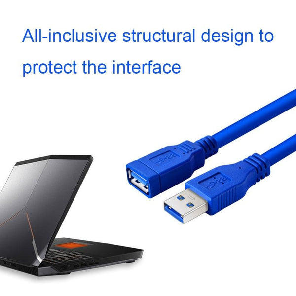 USB 3.0 Male To Female Computer Mouse Keyboard USB Extension Cable, Size: 1.5m(Blue)