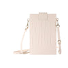 Stone Texture Card Holder Mobile Phone Bag with Long Strap(Beige)