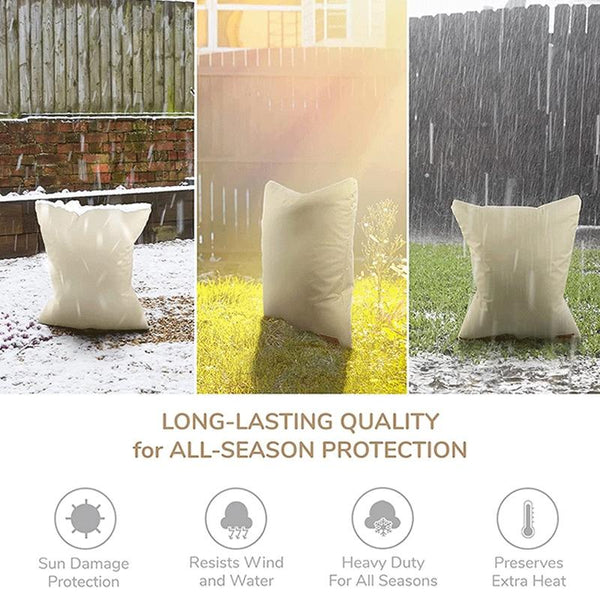 Outdoor Faucet Backflow Valves Anti-Freeze Cover Water Faucet Protector 63 x 77cm