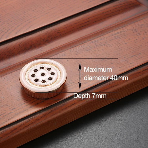 Oukali Stainless Steel Zinc Alloy Vent Hole Furniture Cabinet Wardrobe Riser Vent (Red)