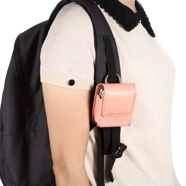 Folding Screen Mobile Phone Waist Hanging Universal Clutch Bag(Pink)