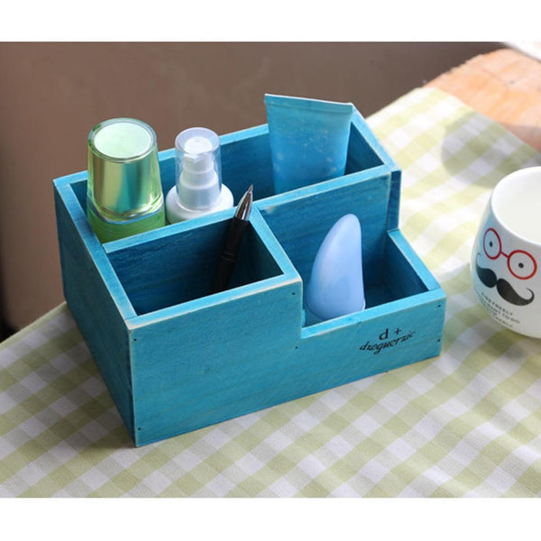 Retro Square Wooden Flower Pot Wooden Box Woody Storage Box  Multi-functional Wooden Box,Random Color Delivery
