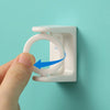 2pcs /Pack Turnable Circle Triangle Ring Telescopic Rod Hook Props Fixed Bracket, Color: Transparent Adhesive Model