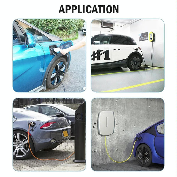 SAE J1772 New Energy Vehicle Charging Gun Type 2 to Type 1 Adapter