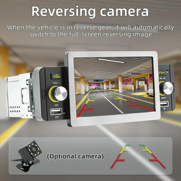 158W 5 inch Allwinner Melis F133 Car MP5 Player, Support CarPlay / BT / USB / FM