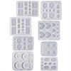 DIY Epoxy Resin Three-Dimensional Geometric Pendant Earring Silicone Mold, Spec: Heart