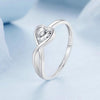 S925 Platinum-plated Infinite Loop Love Ring(No.6)