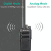 RETEVIS RT43 5W UHF 400-480MHz 32CHS DMR Digital Two Way Radio Handheld Walkie Talkie, US Plug(Black)