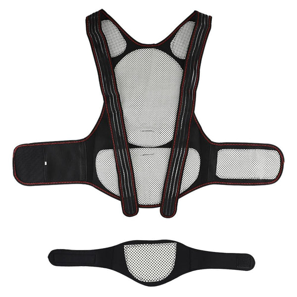 HailiCare Larger Version Household Neck Back Waist Protector Waistcoat Warm Vest Protective Gear with Magnet Therapy, Size:L