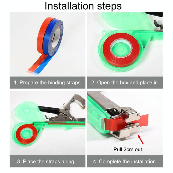 2pcs Pruning Machine Strapping Tape Gardening Taping Accessories, Color: White
