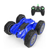 Stunt Deformation High-Speed Electric Remote Control Car Double-Sided Off-Road Tumbling And Twisting Toy Car(Blue)