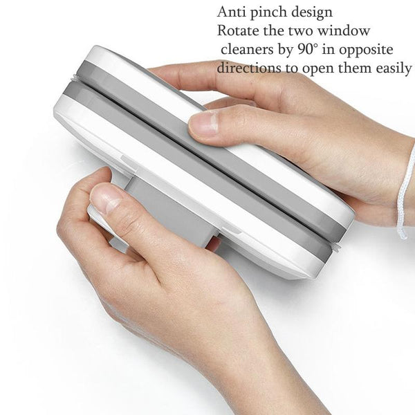 Adjustable Magnetic Glass Wiper Double-Sided Magnetic Window Wiper High-Level Insulating Glass Cleaner, Specification: Rectangle 8-15mm