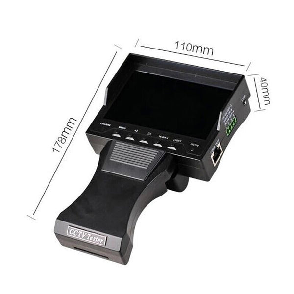 4.3" CCTV Tester Monitor, Network Cable Test, 12V Output (EU Plug)