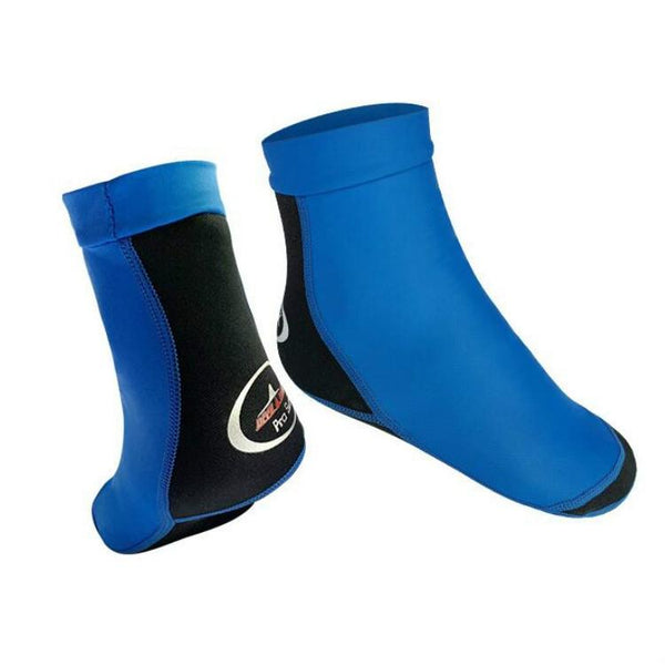 DIVE & SAIL 1.5mm Neoprene + Nylon Snorkeling Socks Diving Socks Anti-slip Anti-scratch Beach Socks, Size:M  (36-38)(Men Blue)