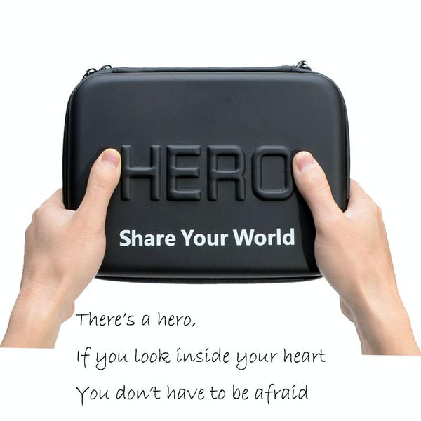 Shockproof Waterproof Portable Travel Case for GoPro, Insta360, DJI and Other Action Cameras Accessories, Size: 22cm x 16cm x 7cm