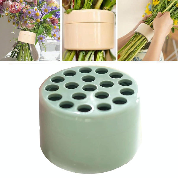 Spiral Ikebana Stem Holder for Vases DIY Bouquet Twister Flower Arrangement Holder, Size: Large(Green)