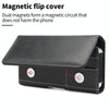 5.5-6.7 inch Universal Multifunctional Horizontal Magnetic Flip Cover PU Phone Waist Bag(Black)