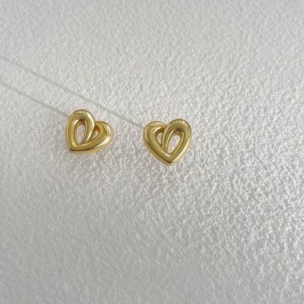 Shell Double Layer Earrings with Diamond Earrings, Color: EH1476