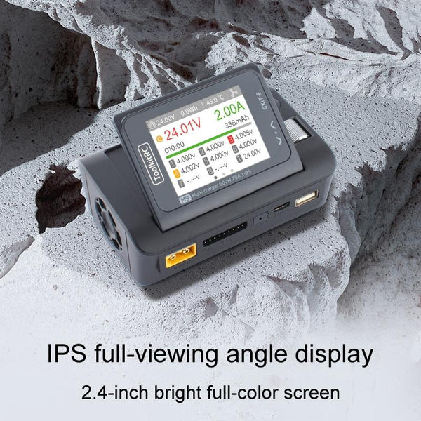 ToolkitRC M9 600W Airplane Li-Po Battery Balance Charger With Voice Function(Black)