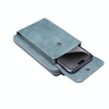 Elephant Pattern Multifunctional Cross Bag Phone Case(Sky Blue)