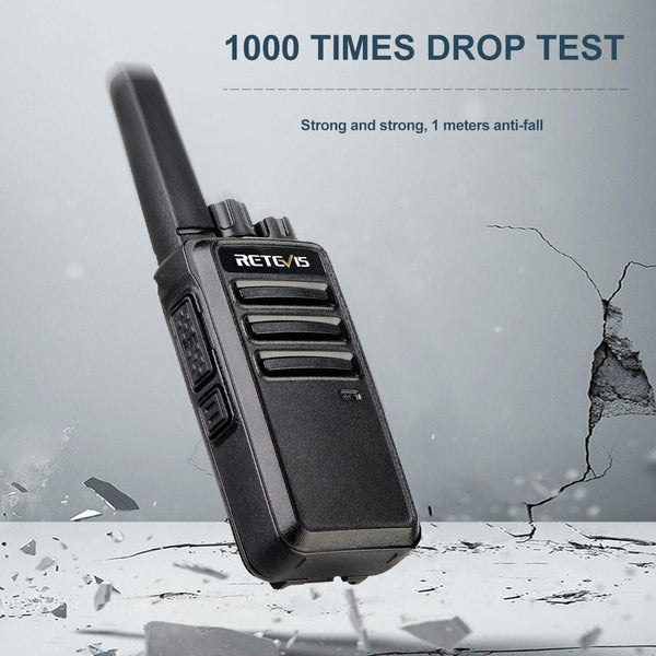 1 Pair RETEVIS RT668 0.5W PMR446 16CHS Two Way Radio Handheld Walkie Talkie, EU Plug(Black)