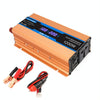 Carmaer Modified Sine Wave 12V to 220V 1200W Car Multi-function Double Digital Display Inverter Household Power Converter