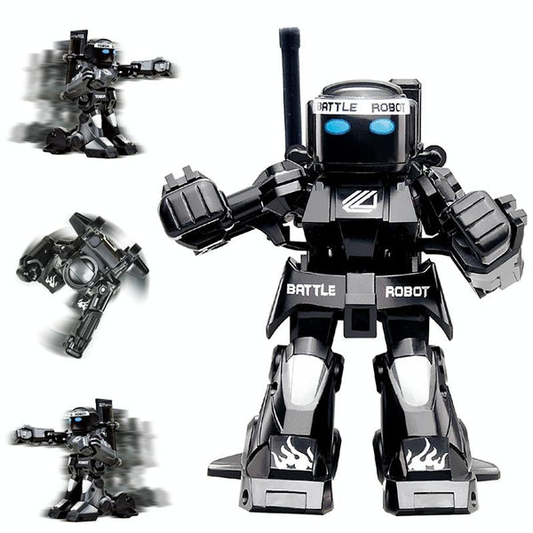 777-615 Battle RC Robot 2.4G Body Sense Remote Control Toys For Kids Gift Toy Model Mini Smart Robot Battle Toys For Boys(White)