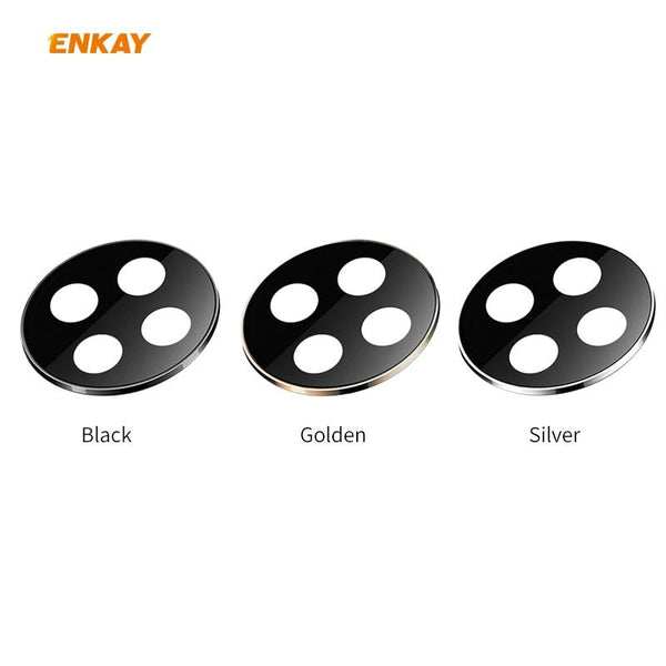 For HUAWEI Mate 30 Pro Hat-Prince ENKAY Rear Camera Lens Film Aluminium Alloy+PMMA Full Coverage Protector(Black)