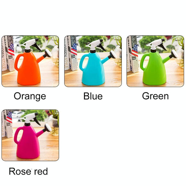Dual-use Gardening Large Watering Can Hand Pressure Sprinkler Watering Pot Spray Bottle, Capacity: 0.6L, Random Color Delivery