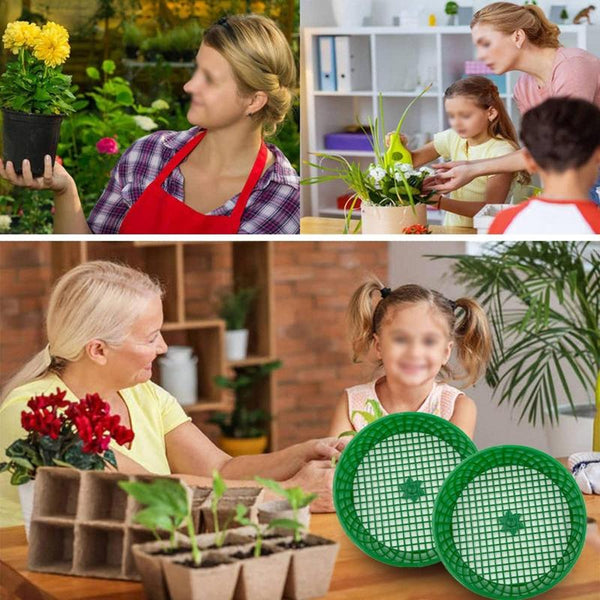 Home Planting Gardening Sieve Tool Sand And Soil Filter Screen, Diameter: 16cm(Green)