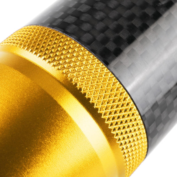 Universal Car Carbon Fiber Metal Gear Shift Knob (Gold)