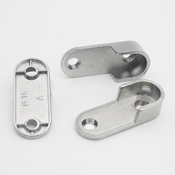 2pcs Wardrobe Closet Rod End Support Bracket Alloy Holder Hardware Furniture Accessories, Style: Normal