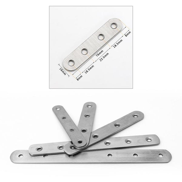 40 PCS Stainless Steel Connection Code Straight Connecting Piece, Number: 4