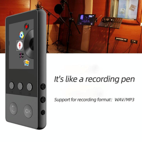 A5 1.8 inch Sports Bluetooth MP3 Music MP4 Video Player, Support Speaker 8GB(Black)