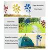 Landscape Craft Rotating Windmill Ornament Outdoor Rustic Garden Decoration Inserts(Yellow)