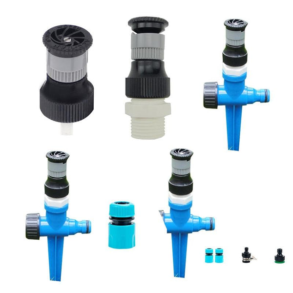 4 Points Adjustable Scattering Sprinkler (Sprinkler + Ground Plug + Quick Connect)