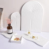 Epoxy Resin Mold Gypsum Candle Stand Arch Storage Tray Silicone Mold, Spec: U Shape Middle