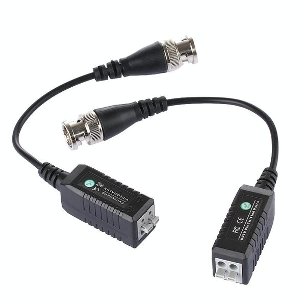 2x HD Video Balun CVI/TVI/AHD 450m CCTV Passive Transceiver